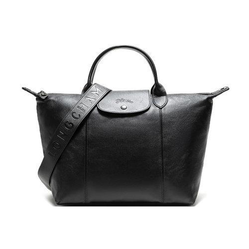 Longchamp/珑骧 女士LEPLIAGECUIR系列羊皮中号短柄可折叠手提单肩包 1515 757 商品图15