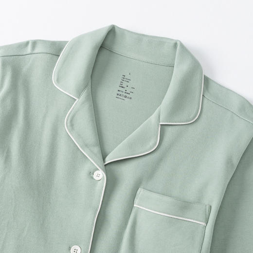 100%纯色天竺棉家居服男女情侣款 A-4342 良品 商品图7