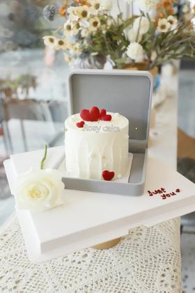 迷你小红心戒指盒