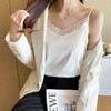 缎面内搭，洋气无袖打底蕾丝钩花V领仿真丝吊带背心KQL-912 商品缩略图4