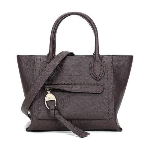 Longchamp/珑骧 女士MAILBOX系列小号牛皮手提单肩斜挎包褐10103HTA 商品图25