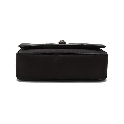 Alexander McQueen/亚历山大麦昆 女士MCQUEEN 涂鸦系列织物Skull单肩斜挎包链条包小号 666120 16XAB 商品图2