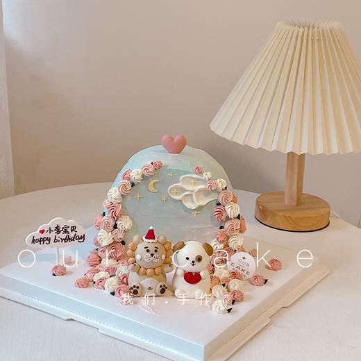 半圆花园小动物蛋糕（可换小动物）-低糖处理无添加 商品图4