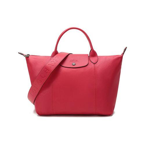 Longchamp/珑骧 女士LEPLIAGECUIR系列羊皮中号短柄可折叠手提单肩包 1515 757 商品图25