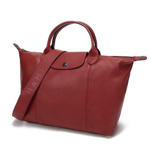 Longchamp/珑骧 女士LEPLIAGECUIR系列羊皮中号短柄可折叠手提单肩包 1515 757 商品图32