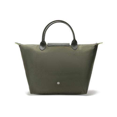 Longchamp/珑骧 2021款 女士LE PLIAGE GREEN系列中号织物短柄可折叠手提包饺子包 1623 919 商品图8