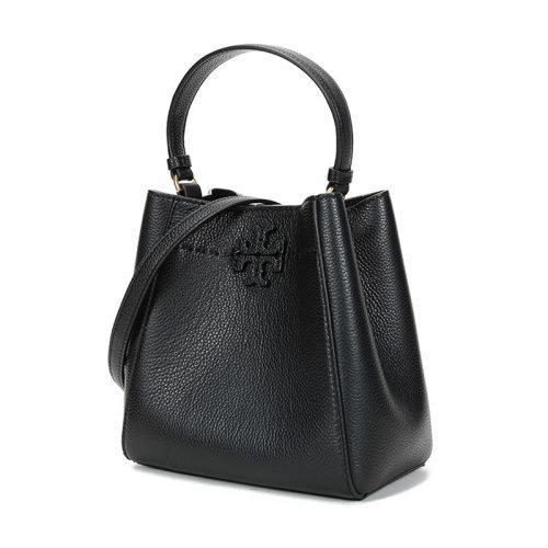 Tory Burch/汤丽柏琦 女士MCGRAW系列小号皮革手提单肩斜挎包水桶包 74956 商品图6