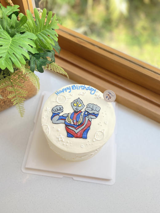 手绘奥特曼奶油蛋糕 下单前请仔细阅读商品详情 商品图0