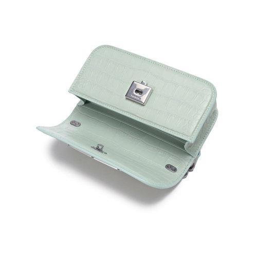 Balenciaga/巴黎世家 【22春夏新款】 女士GOSSIP系列牛皮革BB标识单肩斜挎包加小号XS码 679863 23ECY 商品图3