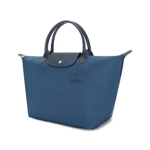 Longchamp/珑骧 2021款 女士LE PLIAGE GREEN系列中号织物短柄可折叠手提包饺子包 1623 919 商品图1