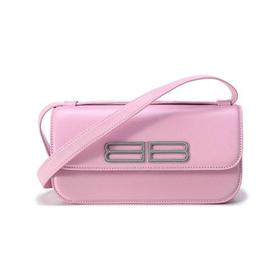 Balenciaga/巴黎世家 【22春夏新款】 女士GOSSIP系列牛皮革BB徽标手提单肩斜挎包腋下包小号S码 674693 2101Q