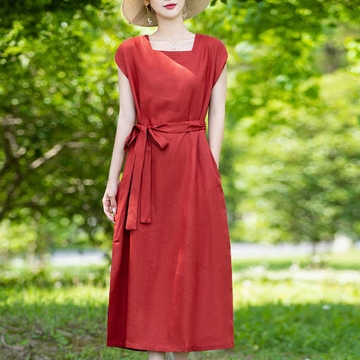 裁缝学苑AQ88新款收腰亚麻棉麻连衣裙纸样裙子女装夏打版裁剪样板 商品图1