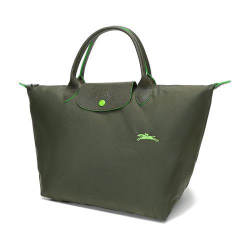 Longchamp/珑骧  女士LEPLIAGECLUB系列中号织物短柄可折叠手提包饺子包1623619 商品图16