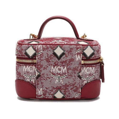 MCM/MCM【21秋冬新款】女士织物/配皮Vintage Jacquard onogram手提单肩斜挎包链条包化妆包超迷你 MWRBATQ02 商品图1