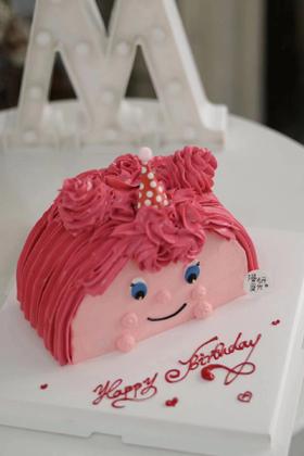 【生日蛋糕】立体粉色女孩款
