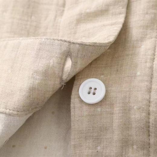 【短袖双层纱家居服】日式无印家居服良品短袖双层纱全棉套装短袖短裤套装格子情侣 商品图11