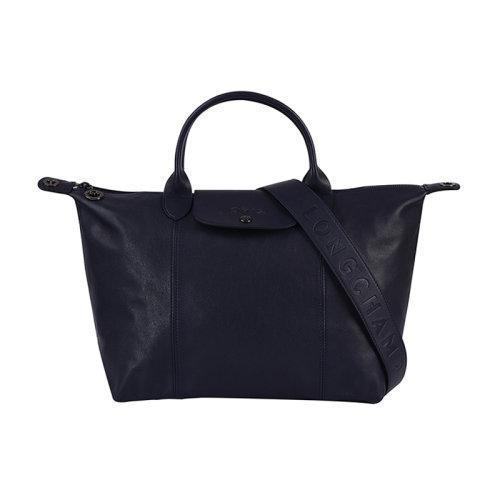 Longchamp/珑骧 女士LEPLIAGECUIR系列羊皮中号短柄可折叠手提单肩包 1515 757 商品图5