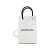 Balenciaga/巴黎世家 2021款 女士鳄鱼纹牛皮革皮质Phone Holder手提单肩斜挎包手机包 593826 1U61N 商品缩略图0