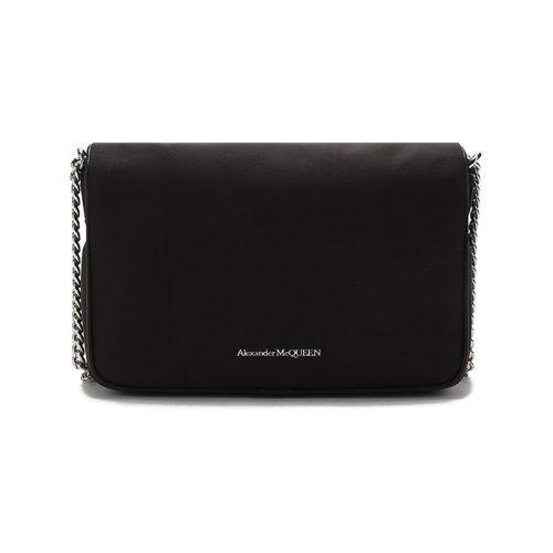 Alexander McQueen/亚历山大麦昆 女士MCQUEEN 涂鸦系列织物Skull单肩斜挎包链条包小号 666120 16XAB 商品图1