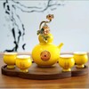 罗比罗丹珐琅彩福禄如意酒具陶瓷家居结婚摆设礼品一壶六杯（黄） 商品缩略图1