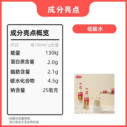 六点半不回收瓶豆奶 268ml/瓶 商品图3