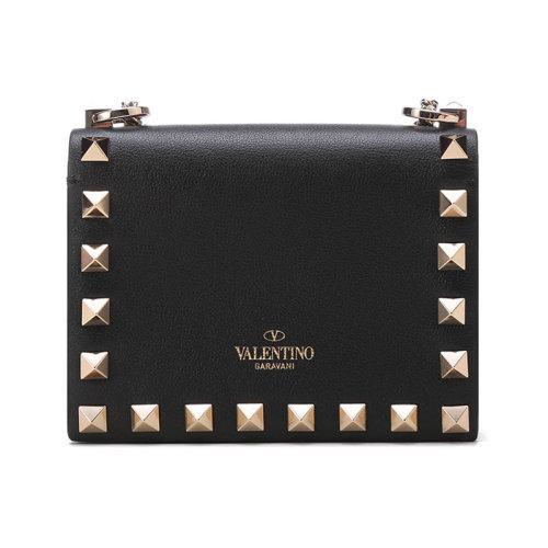 Valentino/华伦天奴 【22春夏新款】 女士皮革铆钉装饰单肩斜挎包链条包 XW2P0X05BOL 商品图1