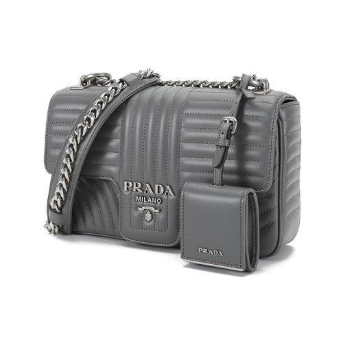 PRADA/普拉达 单肩包女士Diagramme系列皮质中号手提包1BD1082D91 商品图6