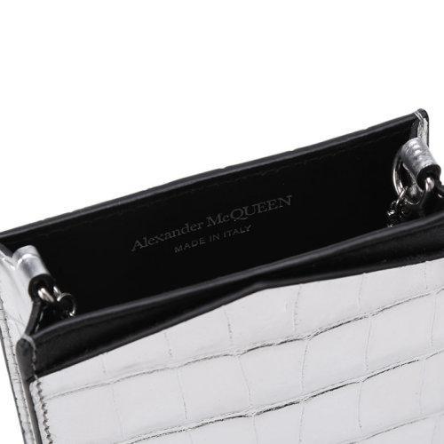 Alexander McQueen/亚历山大麦昆【22春夏新款】女士皮革Skull单肩斜挎包链条包手机包 632035 14C25 商品图4