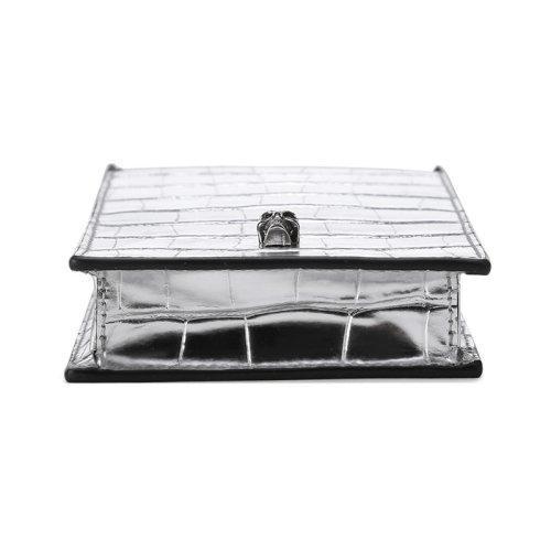 Alexander McQueen/亚历山大麦昆【22春夏新款】女士皮革Skull单肩斜挎包链条包手机包 632035 14C25 商品图3