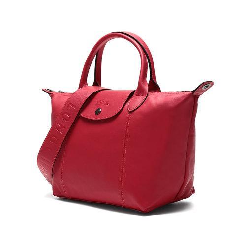 Longchamp/珑骧  女士LE PLIAGE CUIR系列羊皮短柄可折叠手提单肩包饺子包 1512 757 商品图26