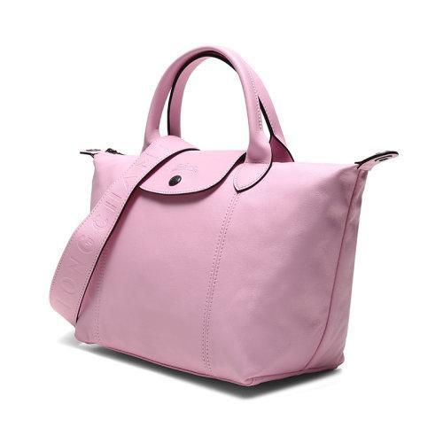 Longchamp/珑骧  女士LE PLIAGE CUIR系列羊皮短柄可折叠手提单肩包饺子包 1512 757 商品图1