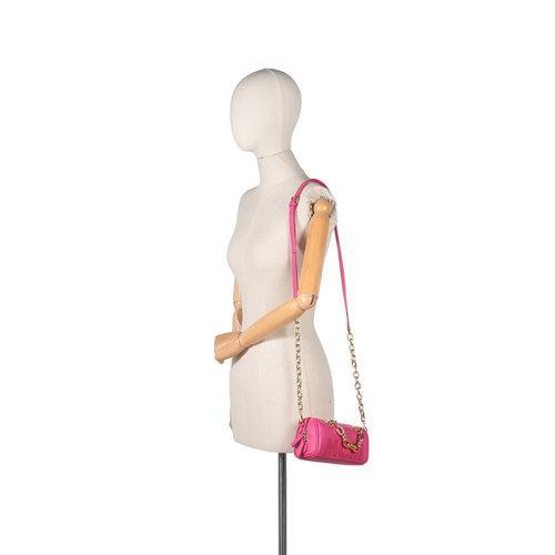 MCM【22春夏新款】女士皮革链条手提单肩斜挎包波士顿包压花LOGO迷你款 MWBCSSX01 商品图9