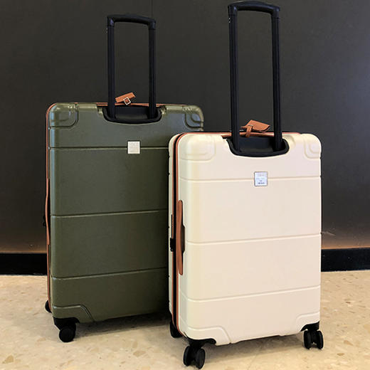 瑞典大牌皮框皮把手商务质感旅行箱19/24/28寸男女拉杆箱9675 商品图6