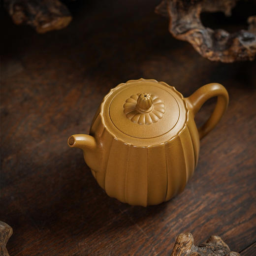 龙德堂陶艺 汤宣武《锦团花簇》原矿黄金段 280 cc 商品图2