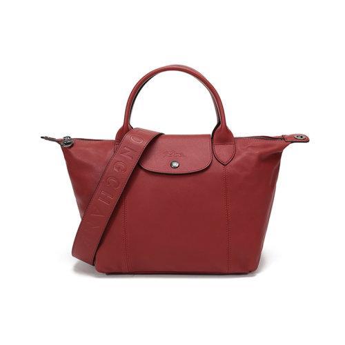 Longchamp/珑骧  女士LE PLIAGE CUIR系列羊皮短柄可折叠手提单肩包饺子包 1512 757 商品图5