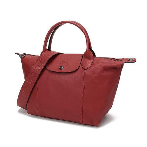 Longchamp/珑骧  女士LE PLIAGE CUIR系列羊皮短柄可折叠手提单肩包饺子包 1512 757 商品图6