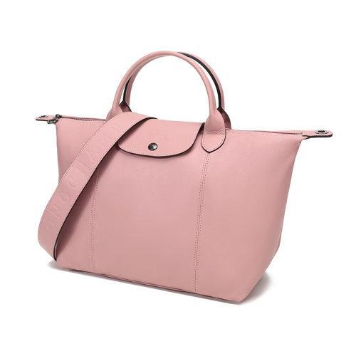 Longchamp/珑骧 女士LEPLIAGECUIR系列羊皮中号短柄可折叠手提单肩包 1515 757 商品图21