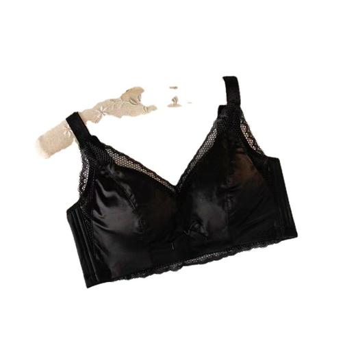 黛唯梵【大胸福音，穿上立马瘦一圈】高端乳胶内衣女，无痕聚拢透气调整型无钢圈收副乳防下垂蕾丝文胸罩 商品图4