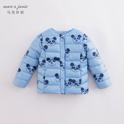 马克珍妮冬装新款 男女童超轻圆领羽绒服 儿童外套221715 商品图3