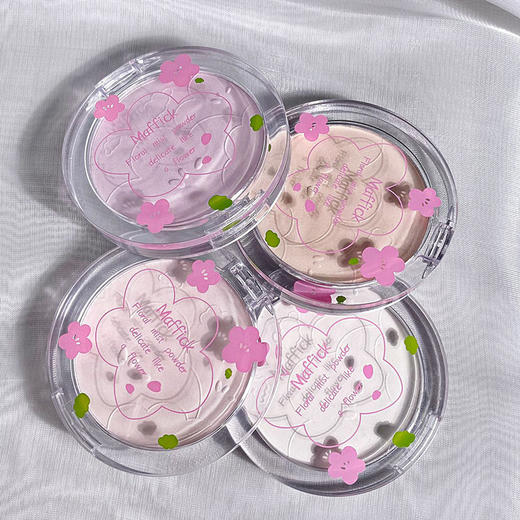 MAFFICK花颜雾感粉饼保湿控油持久定妆干湿两用提亮哑光纯欲散粉 商品图2