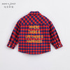 马克珍妮秋装新款 男童格子字母印花纯棉衬衫221308 商品缩略图2