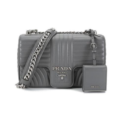 PRADA/普拉达 单肩包女士Diagramme系列皮质中号手提包1BD1082D91 商品图5