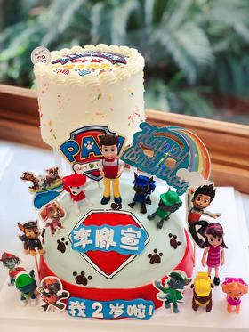 悬浮双层奶油蛋糕汪汪队 下单前请仔细阅读商品详情