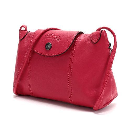 Longchamp/珑骧  女士LEPLIAGECUIR系列羊皮单肩斜挎包邮差包 1061 757 商品图3