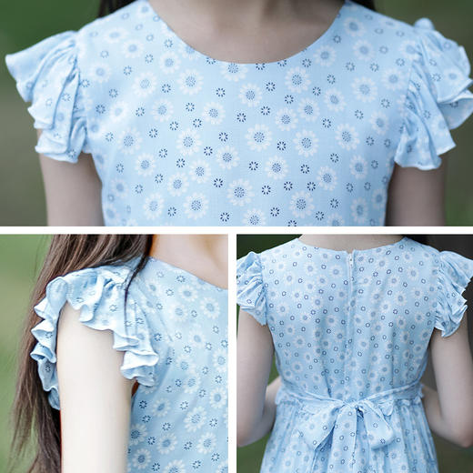 小雏菊儿童裙子中大童连衣裙新款田园风HP083 商品图2