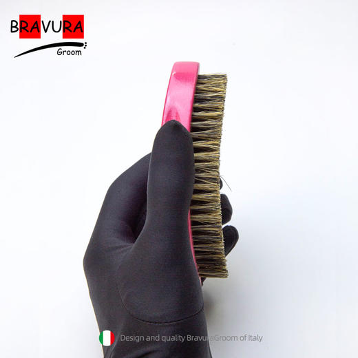  宠物猪鬃亮毛刷 手掌梳 意大利BRAVURAGROOM 商品图3