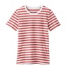 日式无印T恤衫良品全棉条纹T恤女款 A-4581 商品缩略图9