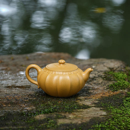 龙德堂陶艺 汤宣武《莲花芙蓉》原矿黄金段 240 cc 商品图3