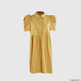 肩部设计感娃娃连衣裙