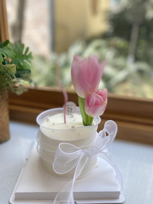 四寸郁金香奶油蛋糕 下单前请仔细阅读商品详情 商品图0